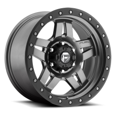 FUEL 20X9 ANZA (6X139.7) ET+20 CB108 MATTE ANTHRACITE/BLACK RING WHEEL AND TYRE PACKAGE