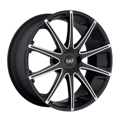 BLAQUE DIAMOND 19x8.5 DUST (5X114.3/5X120) ET+40 CB73.1 MATTE BLACK / MACHINED