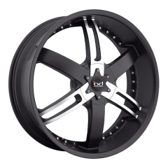 BLAQUE DIAMOND 20X8.5 TIGHT (5X114.3/5X120) ET+40 CB73.1 MATTE BLACK / MACHINED