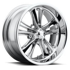 FOOSE 17X7 KNUCKLE (5X120.65) ET+01 CB72.6 CHROME WHEEL AND TYRE PACKAGE