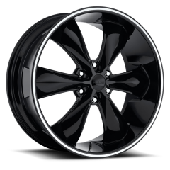 FOOSE 20X9 LEGEND 6 (6X139.7) ET+25 CB78.1 GLOSS BLACK WHEEL AND TYRE PACKAGE