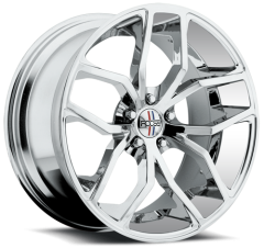 FOOSE 20X8.5 OUTCAST (5X120) ET+35 CB72.6 CHROME WHEEL AND TYRE PACKAGE