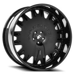 FORGIATO 22X9.5 LUMINOSO ENZO D (2 TONE BLK/CHR)-FGENZOD2295BLK