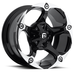 FUEL 20X9 HAVOK (6X139.7) ET+1 CB106.4  GLOSS BLACK/MACHINED FACE WHEEL AND TYRE PACKAGE
