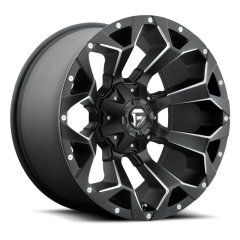 FUEL 20X9 ASSAULT (6X135/6X139.7) ET+01 CB106.4 GLOSS BLACK / MILLED EDGES