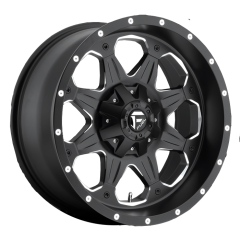 FUEL 20X9 BOOST (6X139.7) ET+14 CB106.4 MATTE BLACK/MILLED EDGES WHEEL AND TYRE PACKAGE