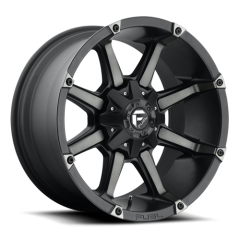 FUEL 20X10 COUPLER (6X139.7) ET-24 CB MATTE BLACK/DARK TINTED FACE WHEEL AND TYRE PACKAGE