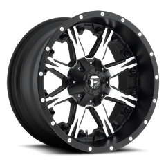 FUEL 14X7 NUTZ UTV (4X156) ET+13 CB132 MATTE BLACK / MACHINED FACE