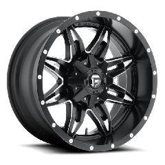 FUEL 17X9 LETHAL (5X139.7) ET-12 CB87.1 MATTE BLACK/MILLED EDGES WHEEL AND TYRE PACKAGE