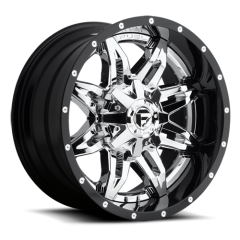 FUEL 20X10 LETHAL 2PCE (6X135/6X139.7) ET-19 CB106.4 CHROME/GLOSS BLACK WHEEL AND TYRE PACKAGE