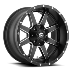 FUEL 17X9 MAVERICK (5X114.3/5X127) ET+01 CB78.1 MATTE BLACK / MILLED EDGES