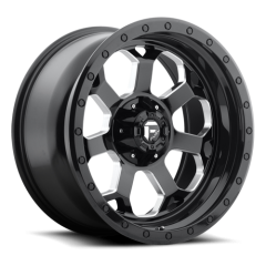FUEL 17X8.5 SAVAGE (6X139.7) ET+7 CB106.1 GLOSS BLACK/MILLED EDGES WHEEL AND TYRE PACKAGE