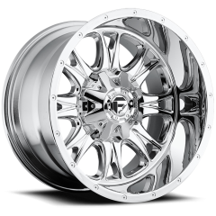FUEL 20X9 THROTTLE (5X150) ET+20 CB110.3 CHROME WHEEL AND TYRE PACKAGE