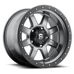 FUEL 20X9 TROPHY (6X139.7) ET+01 CB108 MATTE ANTHRACITE/BLACK RING WHEEL AND TYRE PACKAGE