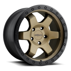 ROTIFORM 20X9 SIX (5X150) ET+01 CB110.3 MATTE BRONZE / BLACK RING