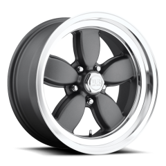 US MAGS 17X7 200S (5X120.65) ET+01 CB72.6 TEXTURED GREY / POLISHED LIP