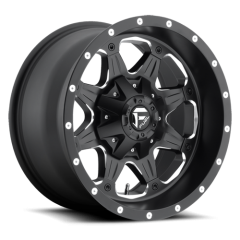 FUEL 17X9 BOOST (5X150) ET+25 CB110.3 MATTE BLACK/MILLED EDGES-D53417905660