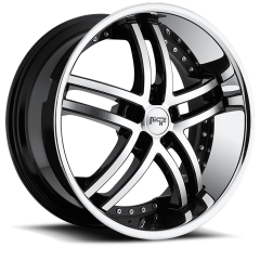 NICHE 22X9 ESSENSE (5X120) ET+38 CB72.69 BLACK/SSL. LIP