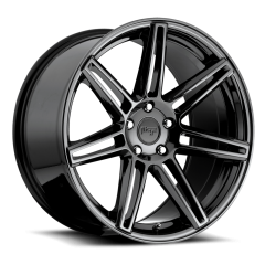NICHE 18X8 LUCERNE (5X100) ET+40 CB72.65 BLACK CHROME WHEEL AND TYRE PACKAGE