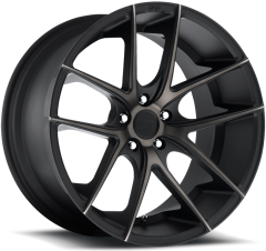 NICHE 18X8 TARGA (5X108) ET+40 CB72.65 MATTE BLACK/TINTED FACE WHEEL AND TYRE PACKAGE