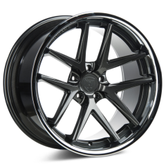 ROHANA 20X9 RC9 (5X120) ET+20 CB74.1 GLOSS GRAPHITE / CHROME  LIP