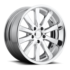 US MAGS 17X8 FURY 2 PCE (5X114.3) ET-06 CB72.6 POLISHED WHEEL AND TYRE PACKAGE