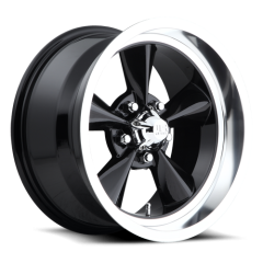 US MAGS 17X8 STANDARD (5X114.3) ET+01 CB72.6 BLACK/POLISHED LIP WHEEL AND TYRE PACKAGE