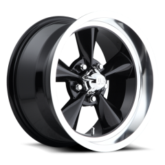 US MAGS 18X9 STANDARD (5X120.65) ET+07 CB72.6 GLOSS BLACK / POLISHED LIP