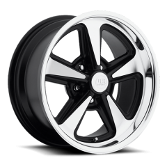 US MAGS 18X8 BANDIT (5X120.65) ET+01 CB72.6 BLACK AND MACHINED / POLISHED LIP