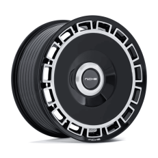 Niche 24x10 NC287 Venice (5x112/5x120) ET+35 CB74.1 Gloss Black / Machined Face